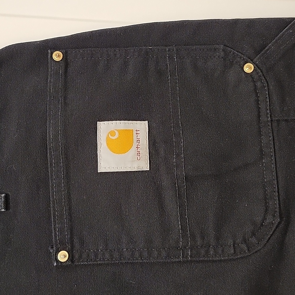 Carhartt Double Knee B01-BLK Original Fit Union Made Vintage Pants Size 46x34 - Picture 6 of 10